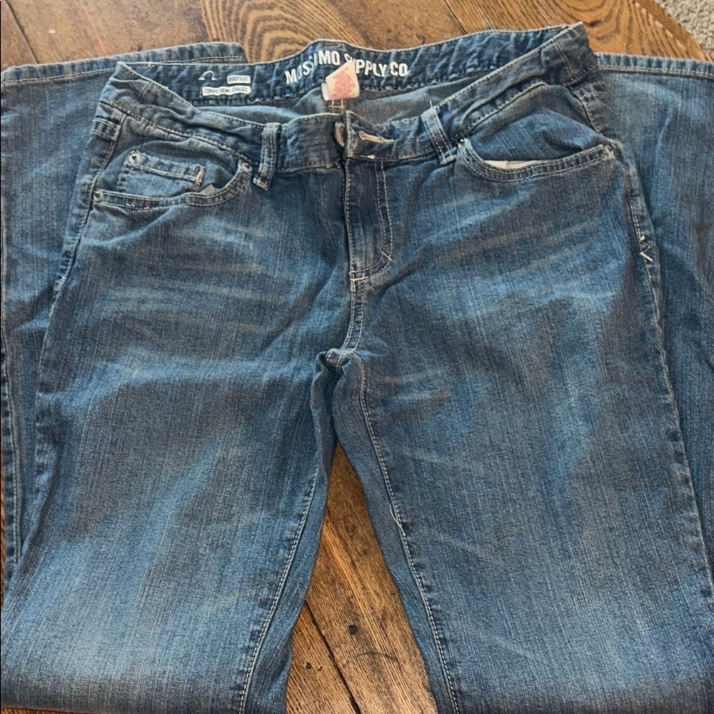 Mossimo Supply Co. Women's Dark Blue Boyfriend Jeans
